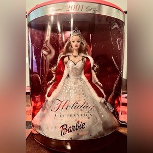 Barbie Holiday Celebration 2001 Special Edition Doll #50304 By Mattel New In Box